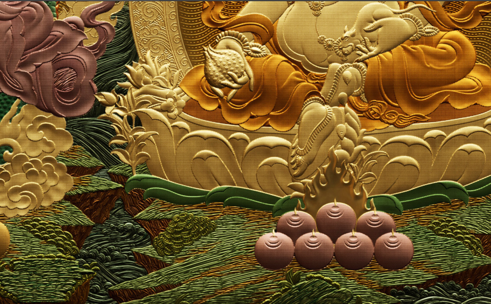Five Deities — detail 2